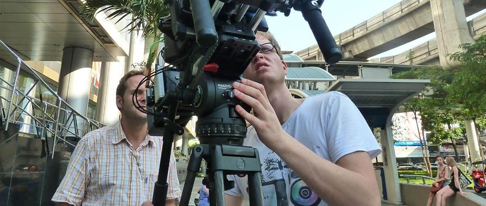 Marcus Vetter and Georg Zengerling shooting in Bangkok